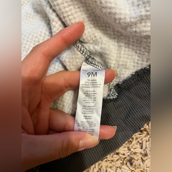 Carter’s bundle grey toggle infant sherpa jacket and plaid Shacket top - Picture 5 of 13